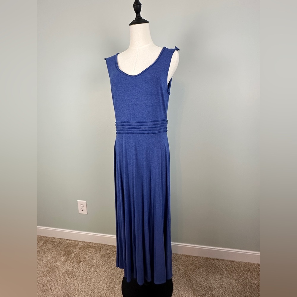 Max studio women’s midi fit & flare dress, cobalt blue, size large